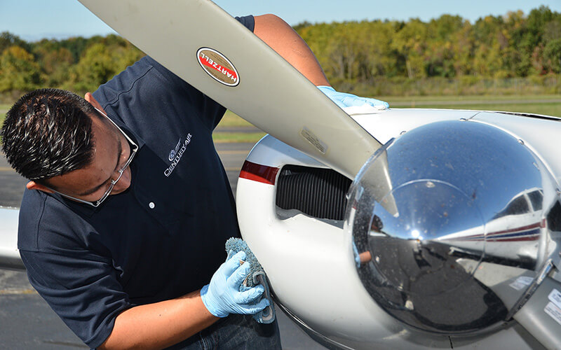Century Air flight training aircraft at Essex County Airport KCDW, Caldwell New Jersey