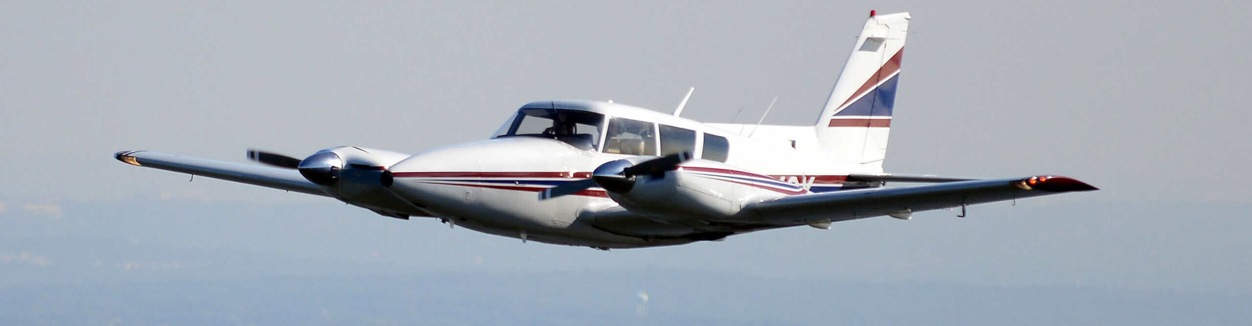 Century Air's Twin Comanche in flight over NJ