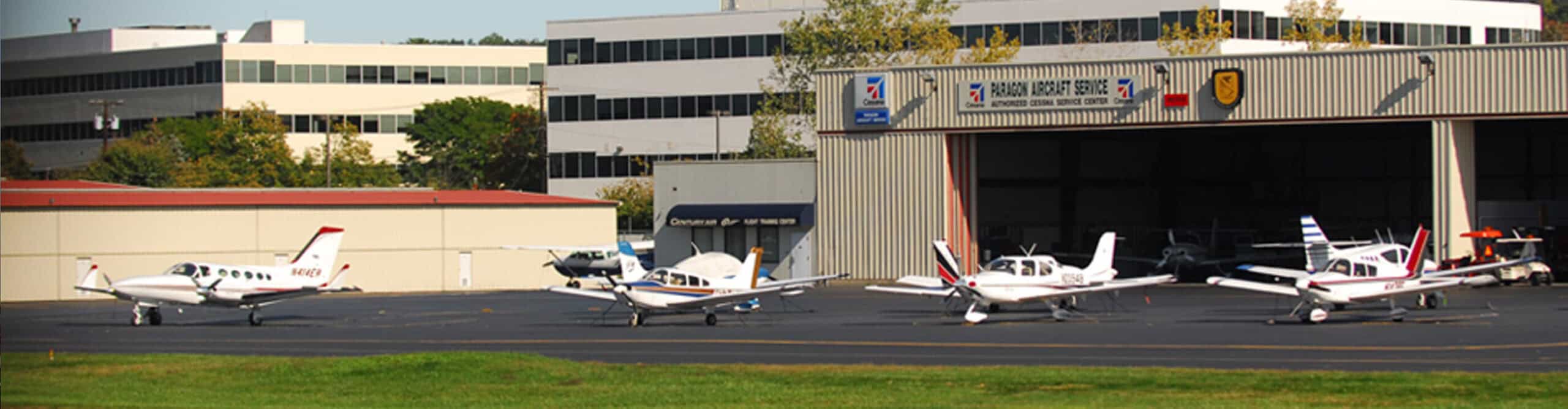 Airplanes at Century Air at Essex County Airport in Fairfield, NJ